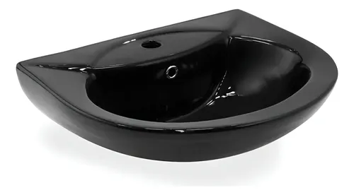 COMBO INODORO ONE PIECE + LAVATORIO + PEDESTAL NEGRO - FRENCIA - Imagen 3