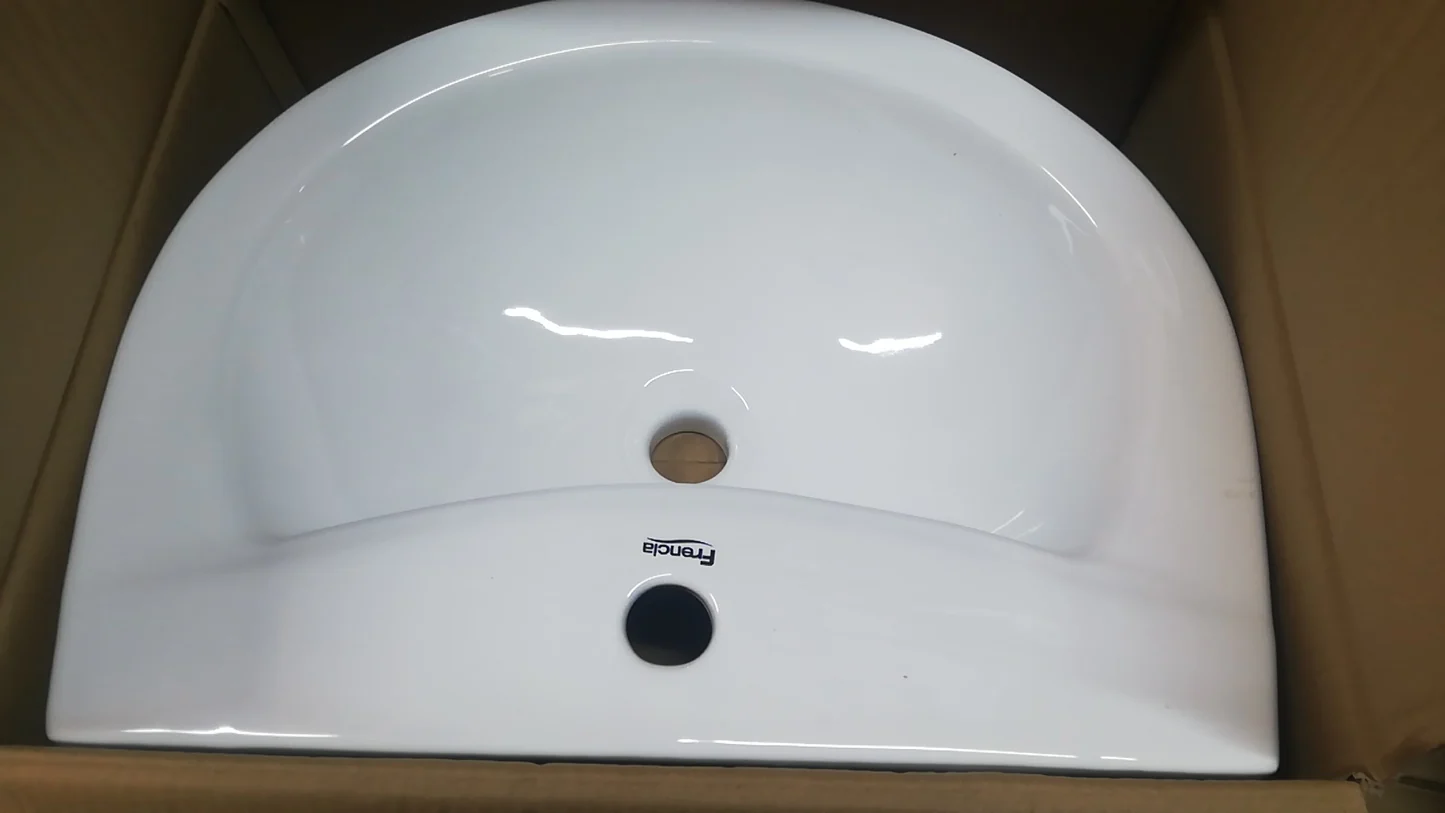 COMBO INODORO ONE PIECE + LAVATORIO + PEDESTAL BLANCO - FRENCIA - Imagen 4