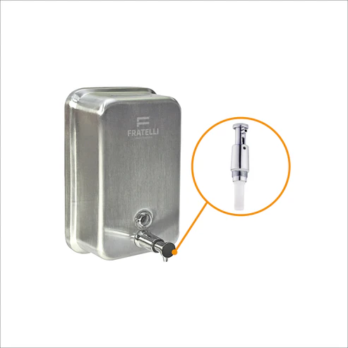 DISPENSADOR DE JABON LIQUIDO 500ML ACERO INOX - FRATELLI