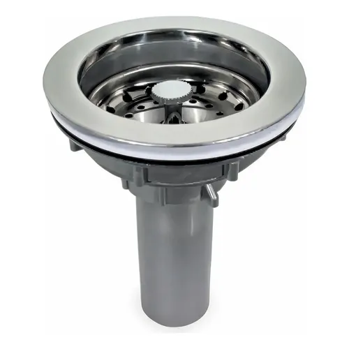 DESAGUE PVC C/CANASTILLA CROMADA DE 4" LB-9125 CAJA - FRATELLI