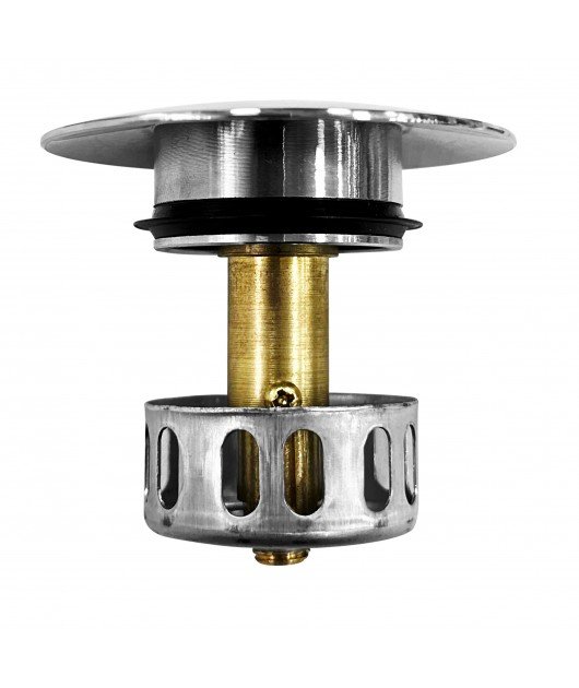 DESAGÜE DE BRONCE CROMADO 1 1/4"X10" PUSH SIN REBOSE - METUSA - Imagen 3